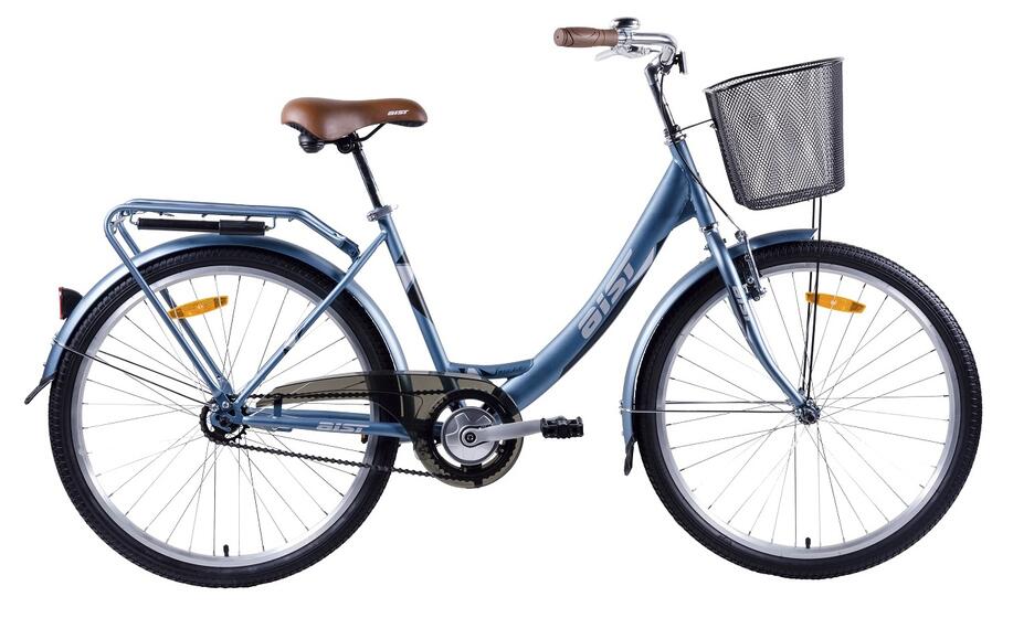 Велосипед 26" AIST Jazz 1.0 (18) синий с корзиной
