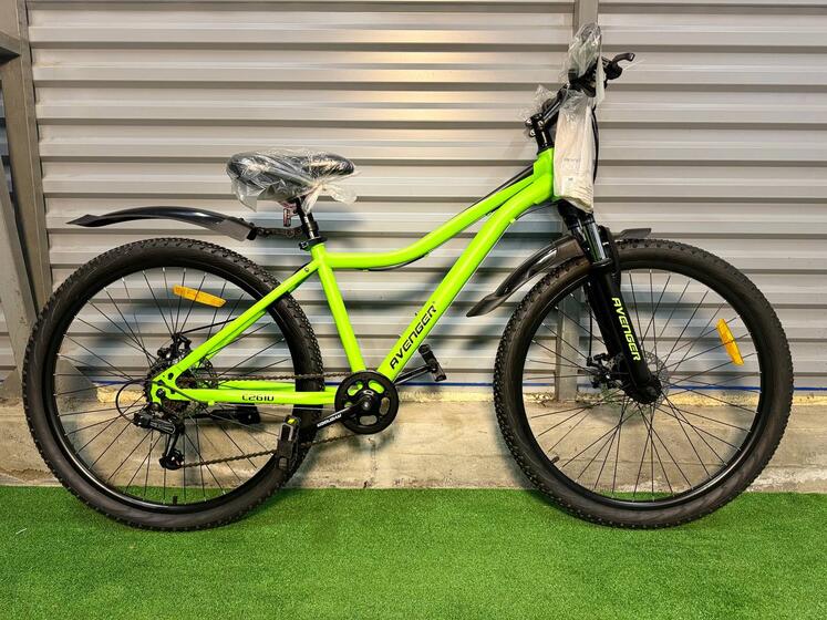 Велосипед 26 " Avenger C261D(15"зеленый неон/черный)