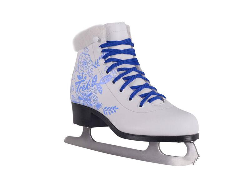Коньки фигурные TREK Flowers Fur (RU38;EU39;CM24,5) 