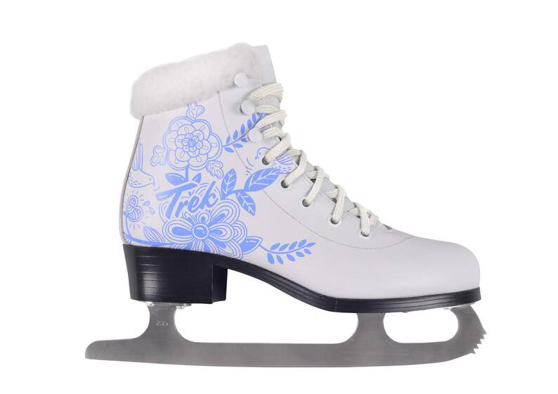 Коньки фигурные TREK Flowers Fur (RU42;EU43;CM27) 