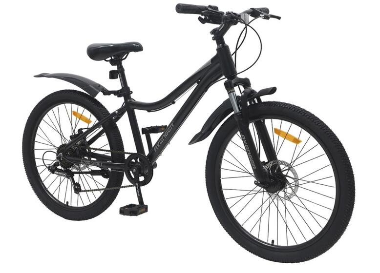 Велосипед 24 " Avenger A241D(13"черный/серый)