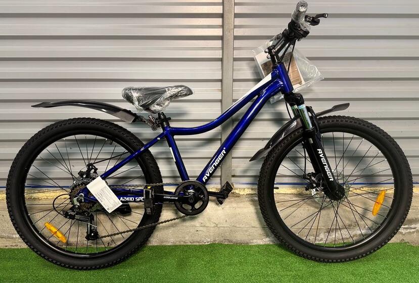 Велосипед 24 " Avenger A241D(13"синий/белый)