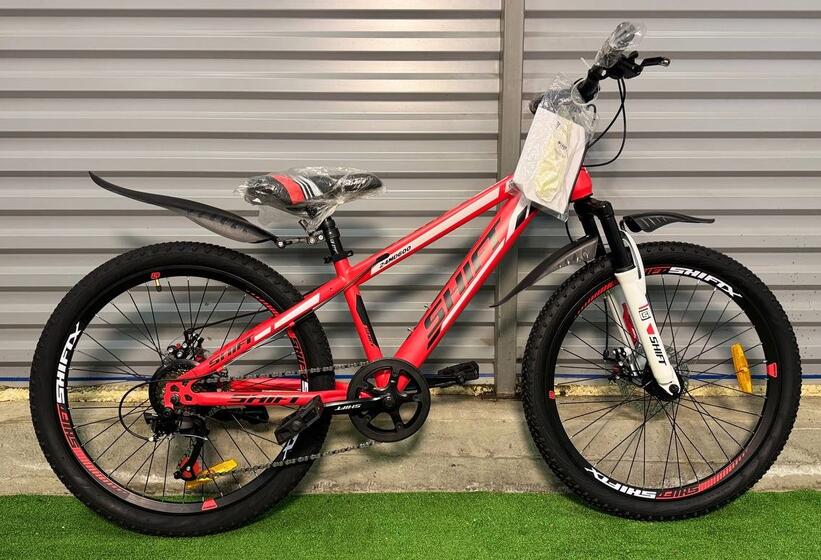 Велосипед 24 " SHIFT красный матовый 24MD600-2