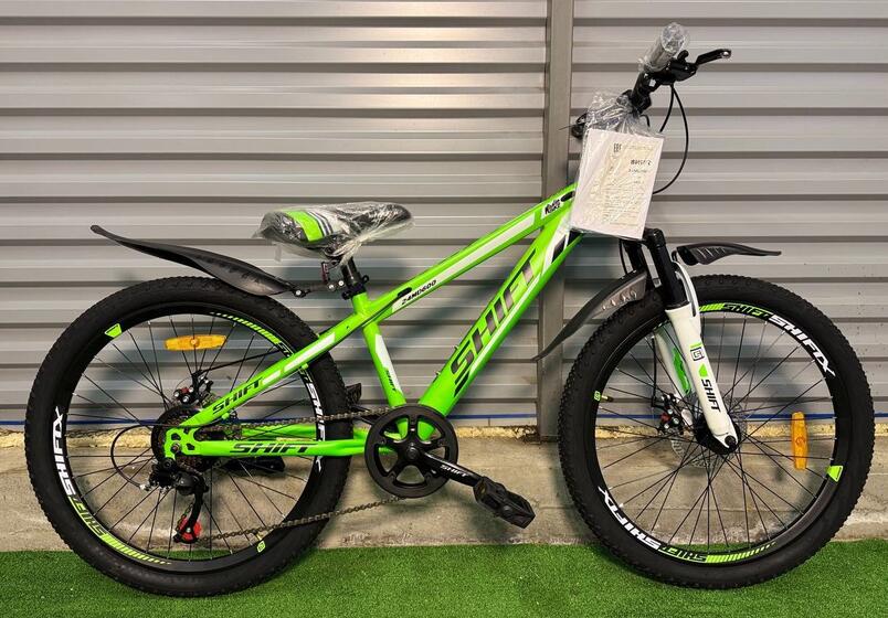 Велосипед 24 " SHIFT зеленый матовый 24MD600-3