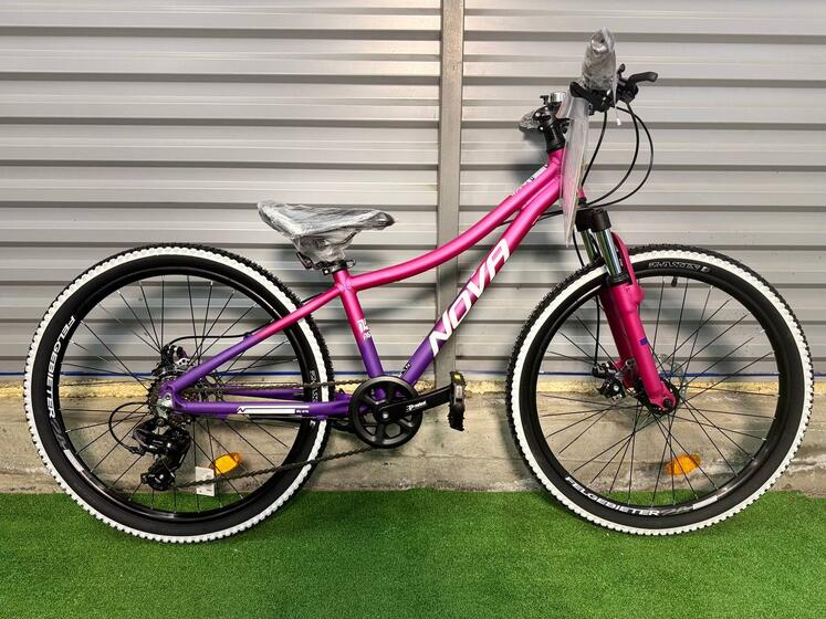 Велосипед 24" NOVATRACK KATRINA(12"фиолетовый)