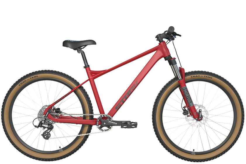 Велосипед Stark'25 Hunter 27.2 HD красный матовый/черный L/19"