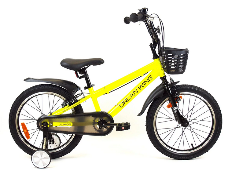 Велосипед 16" ORLAN WING JUNIOR(желтый, сталь)