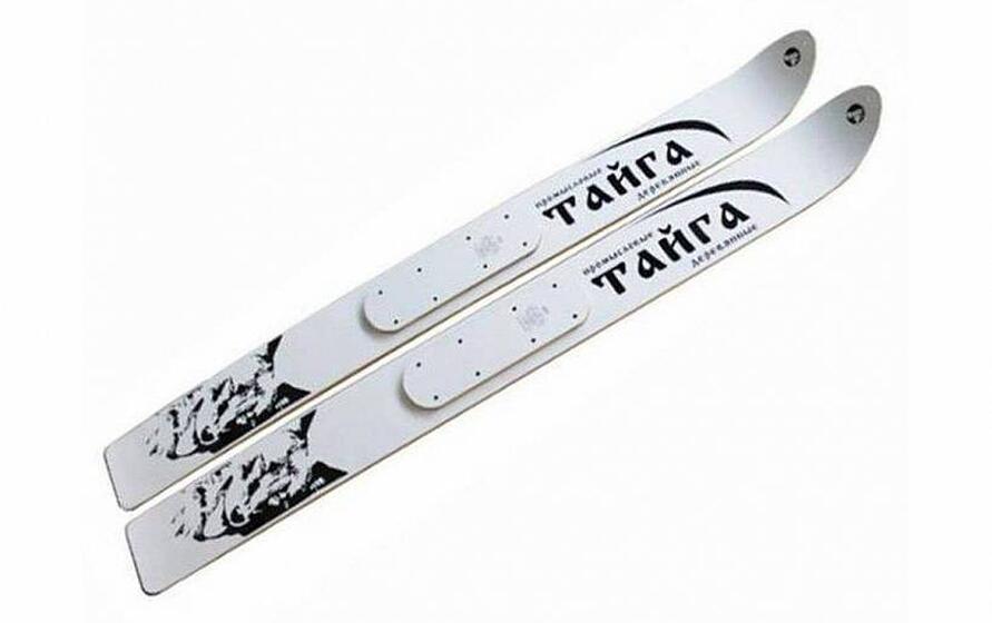 Лыжи деревянные "Тайга"+ накладка 165 см 