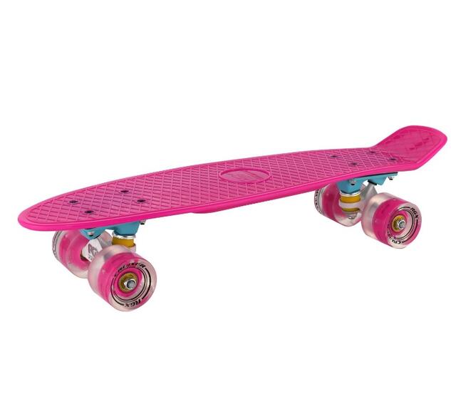 Мини-круизер PNB-01GW (22") Pink светящ.колеса