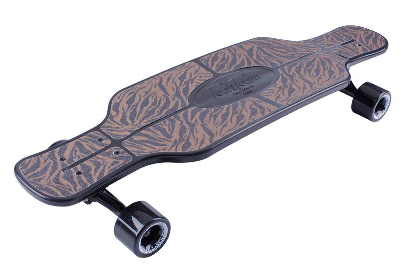 Скейтборд пластиковый Safari 31 brown 1/4 