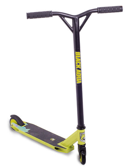 Самокат STUNT SCOOTER-2 черно-лаймовый (трюк.)